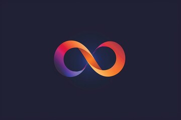 A logo featuring a stylized infinity loop, representing endless possibilities