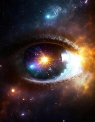 cosmos in eye