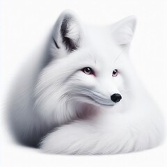 white fox terrier on white - obrazy, fototapety, plakaty
