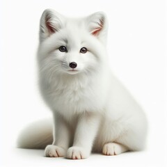 white fox terrier on white - obrazy, fototapety, plakaty