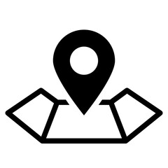Location pin icon. Map pin place marker. Location icon. 