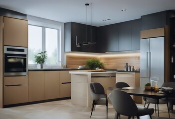 kitchen - AI Generated kitchen interior modern