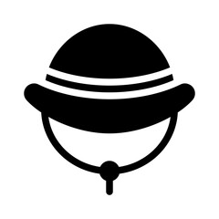 hat glyph icon