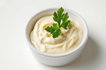 mayonnaise cream in a bowl