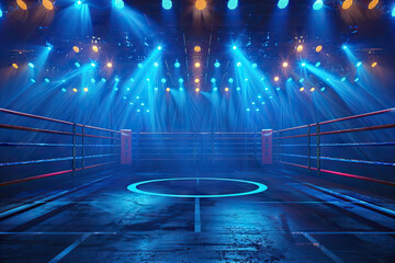 a large boxing ring