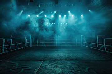 a large boxing ring