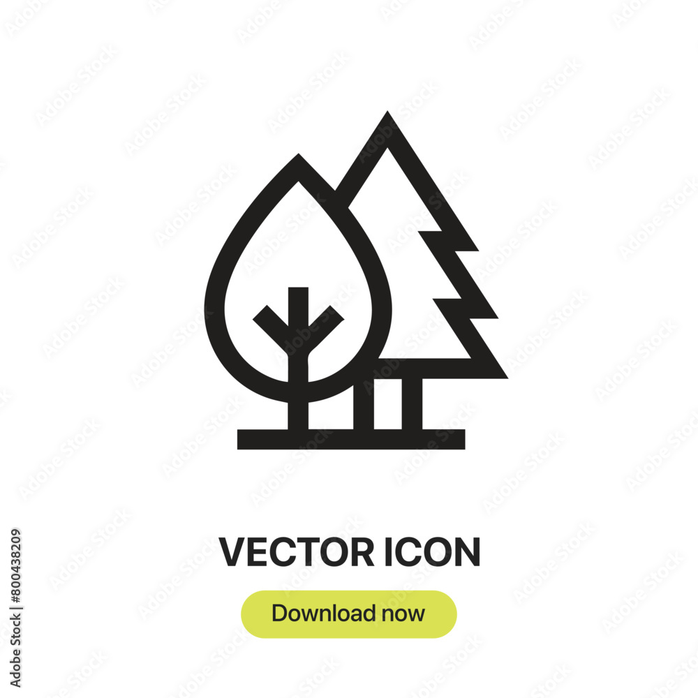 Poster park icon vector. linear-style sign for mobile concept and web design. park symbol illustration. pix
