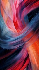 Vibrant abstract swirls of red and blue colors