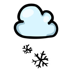 Snowfall - Hand Drawn Doodle Icon