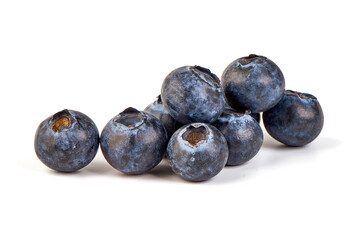 Blueberries, isolated on white background