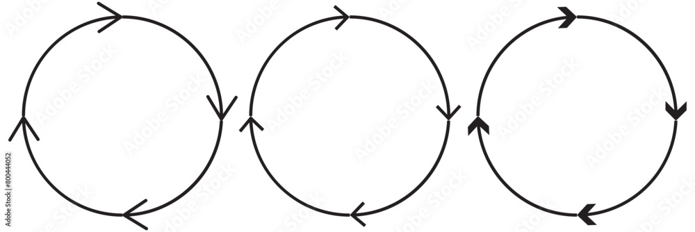 Poster circle arrow vector set. reload circular arrows set. refresh flat vector icon . eps 10