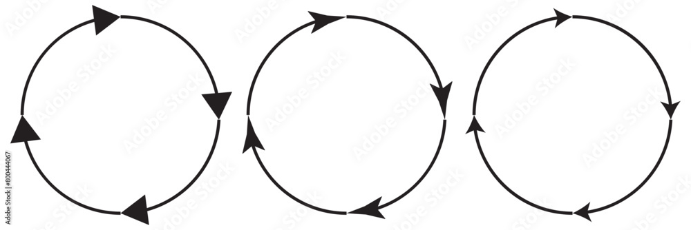 Poster clockwise or anticlockwise high quality loop icon. vector illustration of two round arrows symbol is
