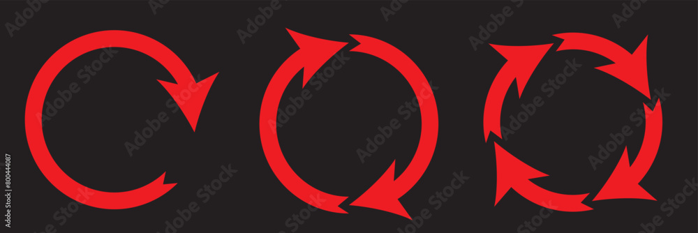 Poster clockwise or anticlockwise high quality loop icon. vector illustration of two round arrows symbol is