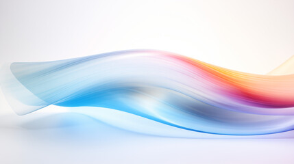 Fluid Rainbow Swirl, Pastel Tones, Soft Abstract Background with Copy Space
