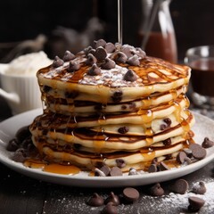 pancakes with chocolate