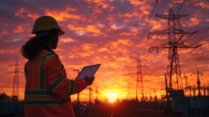 A Professional Engineer Evaluating Powerlines