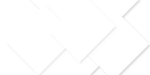 Abstract white background with diamond tringle and square shapes layered in modern abstract pattern design, White color technology concept geometric line vector background.	