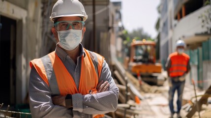 A Construction Worker at Site