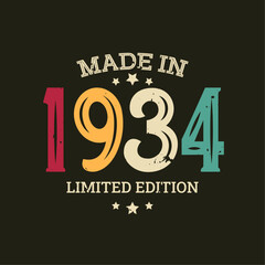 Made in limited edition tshirt design