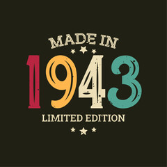 Made in limited edition tshirt design