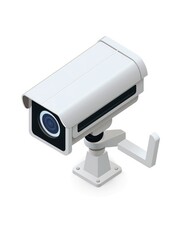 surveillance camera icon illustration on a flat background