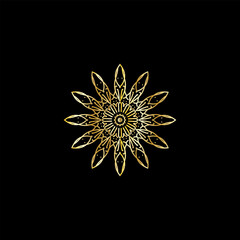 The Gold Mandala Wedding Iinvitation Card