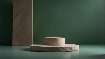 An empty product podium, product photography, 