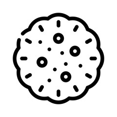 cookie line icon