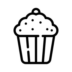 cupcake line icon