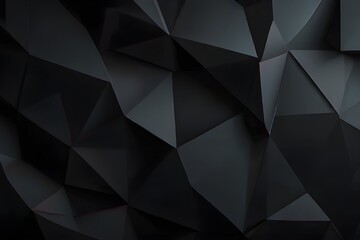 black background, polygonal shape background, paper design, abstract wallpaper, wall art, dark...