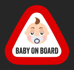 Baby On Board Warning Sign