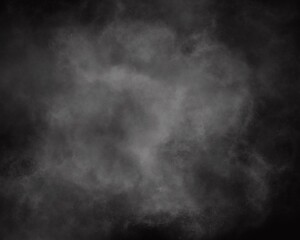 Abstract cloud nebula smoke. Isolated transparent cloud. Texture nebula. Black background 