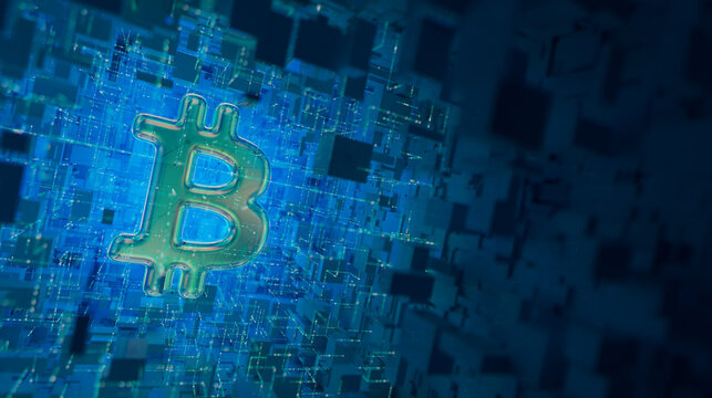 Blockchain encryption for crypto currencies bitcoin financial money records.