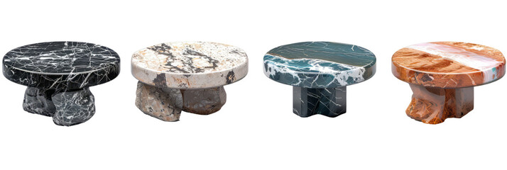 Granite Coffee Tables  .isolated on white background, png die-cut