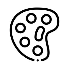 colour palette line icon