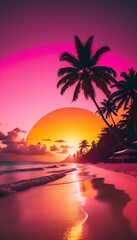 Tropical beach background