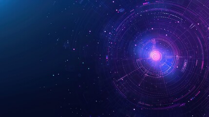 Fototapeta premium abstract digital blue and purple background