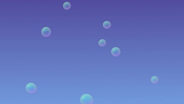 rising bubbles particle animation graphic design texture background blue white gradient seamless loop luma matte