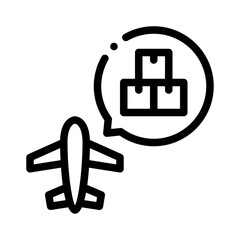 air cargo line icon