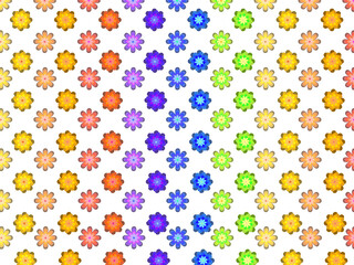 colourful flower pattern wallpaper background