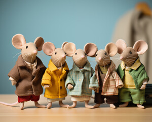 Obraz premium handmade textile toys