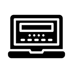 laptop glyph icon