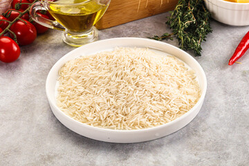 Indian cuisine - raw basmati rice