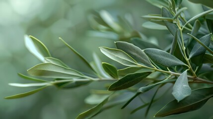 olive branch beautiful minimalistic background