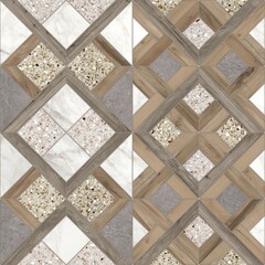 Geometric decor.Wood and marble Pattern Texture Used For Interior Exterior Ceramic Wall Tiles And Floor Tiles. modern marble mosaic, abstract background, wallpaper,hexagon tile.