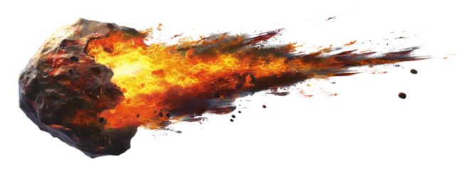 Flying meteor cut out