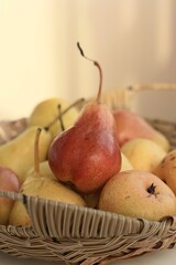 pears in a basket