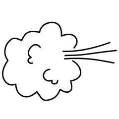 Hand Drawn Doodle Fart 