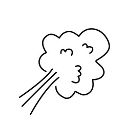 Hand Drawn Doodle Fart 