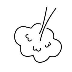 Hand Drawn Doodle Fart 